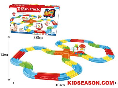 light up train track set