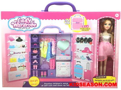 barbie doll dress up set