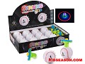 BASEBALL FLASHING MUSICAL SPINNING TOP TOYS WITH INFRARED