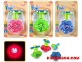 ROSE FLOWER FLASHING AND MUSICAL SPINNING TOP TOYS