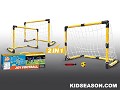 2 IN 1 PLASTIC SOCCER / FOOTBALL GOAL TOYS SET FOR KIDS